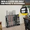 Amazon.com: ikkle Gun Rack Floor Rifle Racks with Pistol Rack, Indoor ...