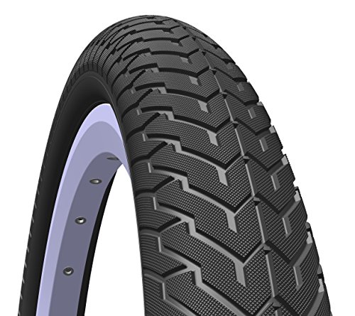 Rubena Neumático Deportivo Mitas Zirra F BMX, 20 x 2,25 (57-406), Color Negro (1 par de neumáticos).