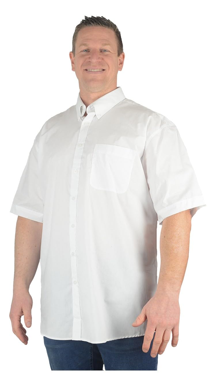 Espionage Markham - Camisa de manga corta para hombre, informal, para oficina, negocios, tallas 2XL, 3XL, 4XL, 5XL, 6XL, 7XL, 8XL