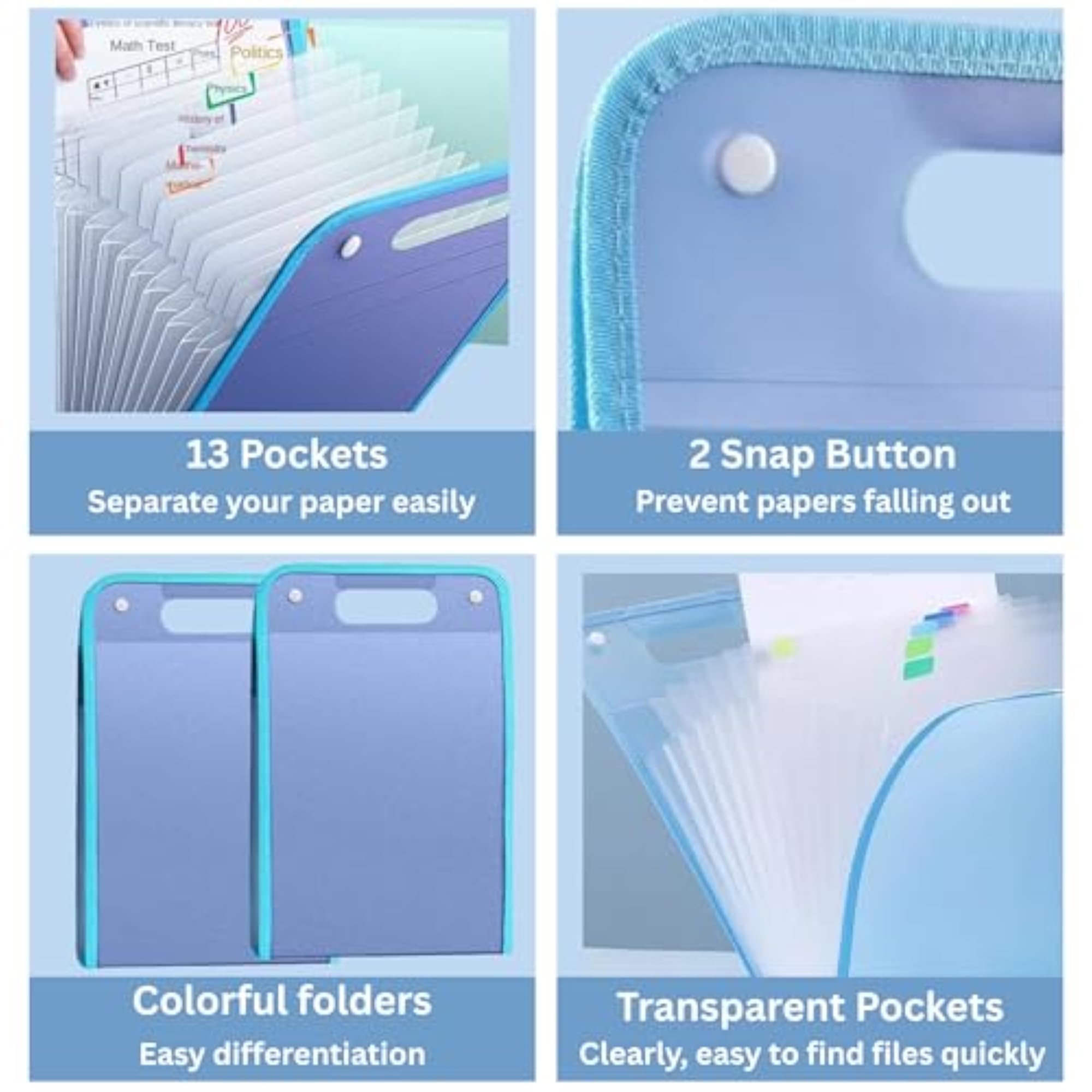 Document File Folder Organizer Bag for Certificates