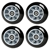 FREEDARE Scooter Wheels 100mm with Bearings Scooter Replacement Wheels 100mm Kick Scooter Wheels Set