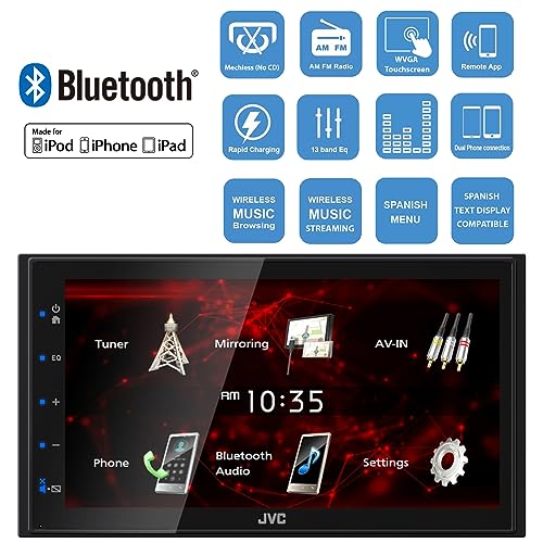 Radio con Pantalla Táctil 6.8" Bluetooth JVC miniatura 4