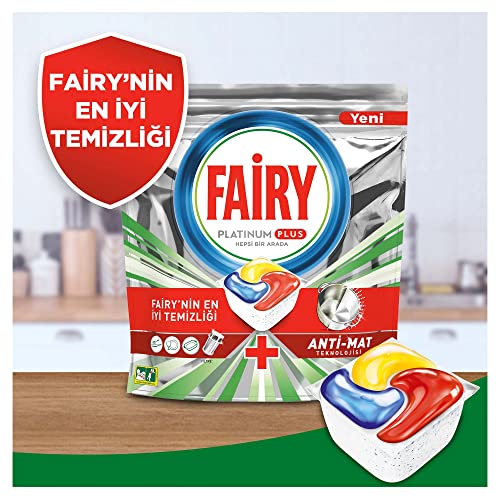 Fairy Platinum Plus Bulaşık Makinesi Deterjanı Kapsülü/Tableti 48 Yıkama Limon Kokulu