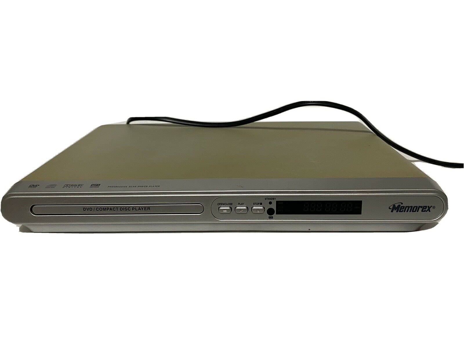 Memorex MVD2040 Progressive Scan DVD Player Silver Gray