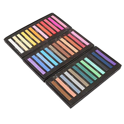 Juego de pastel suave, pasteles cuadrados Juego de pastel de artista cuadrado de tizas, no tóxico, caja de 24/12/36/48 colores surtidos(36 piezas)