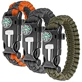 Population applicable : ce bracelet de survie d'urgence en paracorde est un bracelet de survie compact et tactique équipé de toutes les fonctions nécessaires dont vous avez besoin pour survivre dans la nature. Notre bracelet en paracorde est le choix idéal pour tous les amateurs de camping, de randonnée, de chasse, de pêche ou tout simplement pour tous ceux qui aiment se déplacer dans la nature et s'y préparer