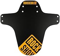 Vista 16 de RockShox Guardabarros MTB con faldones laterales profundos y protección contra el polvo plateado, protector de barro delantero universal