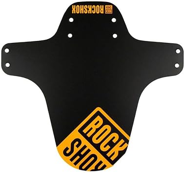 RockShox MTB Fork Fender Black with Neon Orange Print | bike-fenders