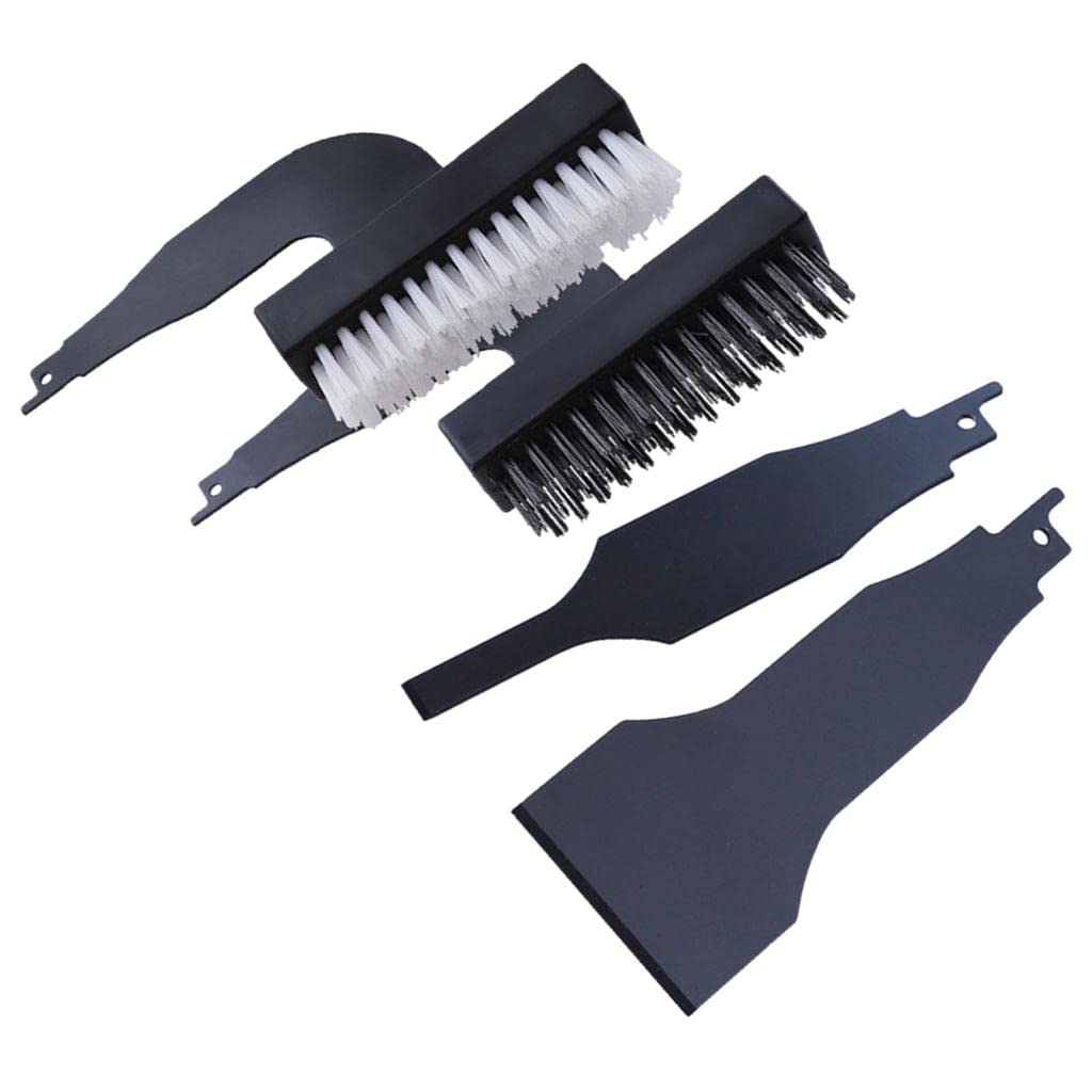 Ensemble de 4 Brosses pour Scie Comprenant Un Grattoir, Une, Une Brosse En Nylon et Une Brosse En Acier pour Un Nettoyage Pro, Ensemble 4 pièces
