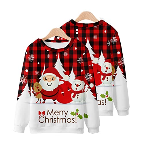 Ugly Christmas Sweatshirt For Men Christmas O Neck Long Sleeve Sweater Trendy Casual Santa Claus Printed Pullover Tops #TOP5