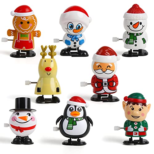 SULOLI 8pcs Jouets à Remonter-Mignon Noël Mécanique...