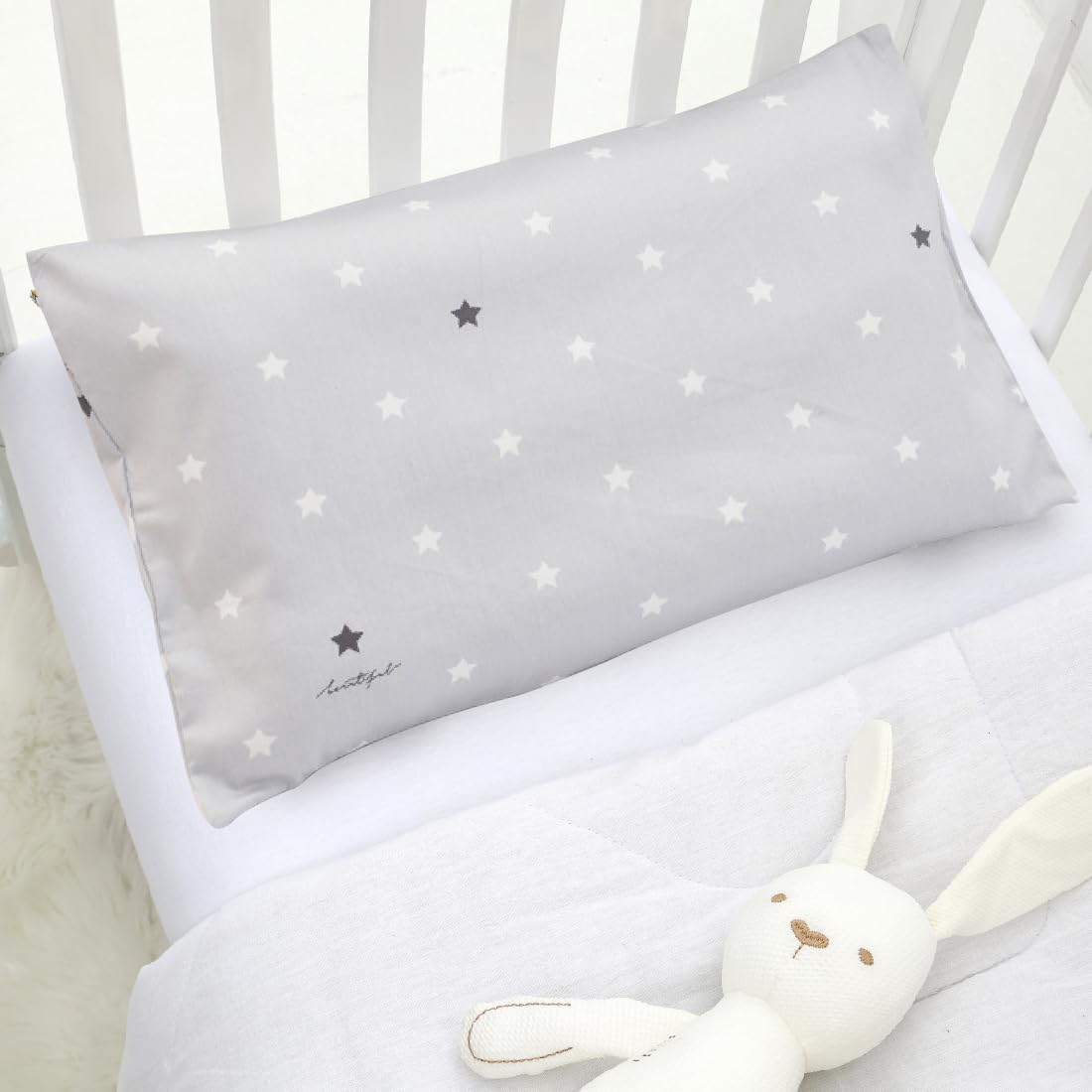 Taie D’Oreiller Bébé 40x60 En Coton 100% Doux – Motif Animal Mignon, Fermeture Enveloppe, Lavable Machine