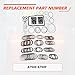 YDMON A750E A750F Transmission Master Rebuild Kit, Compatible with 4Runner Tocoma Sequoia Tundra 2.7L 4.7L 2005-2014, Automotive Rebuild Overhaul Kit with Seals Replaces Part