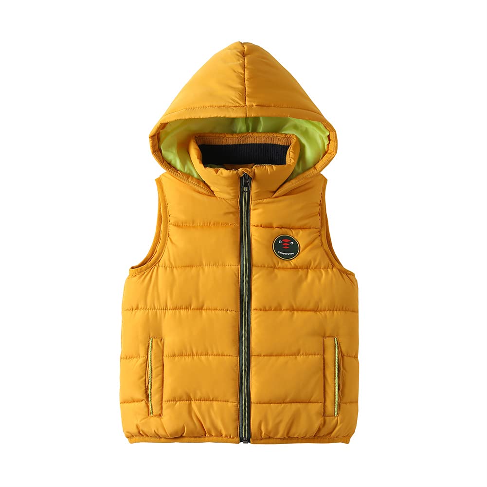 Mud Kingdom Little Boys Sherpa Fleece Vest Sleeveless Outerwear Jacket Snap Buttons Winter