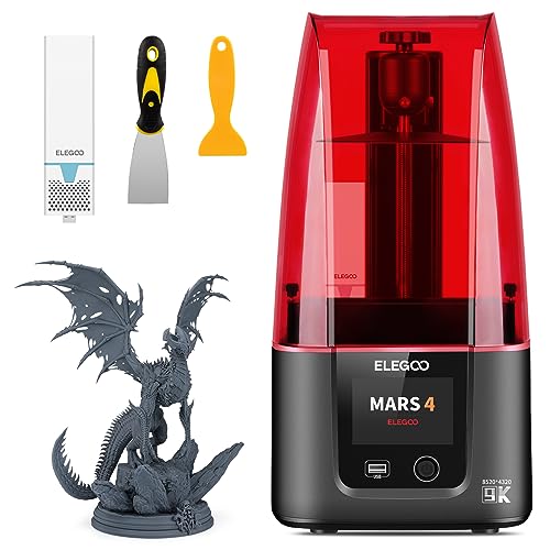 ELEGOO Mars 4 Imprimante 3D LCD MSLA avec écran LCD UV Monochrome 9K Mini Purificateur d'air pour Impression 3D résine de Taille 153,36 * 77,76 * 175mm 6 ELEGOO Mars 4 Imprimante 3D LCD MSLA avec écran LCD UV Monochrome 9K Mini Purificateur d'air pour Impression 3D résine de Taille 153,36 * 77,76 * 175mm