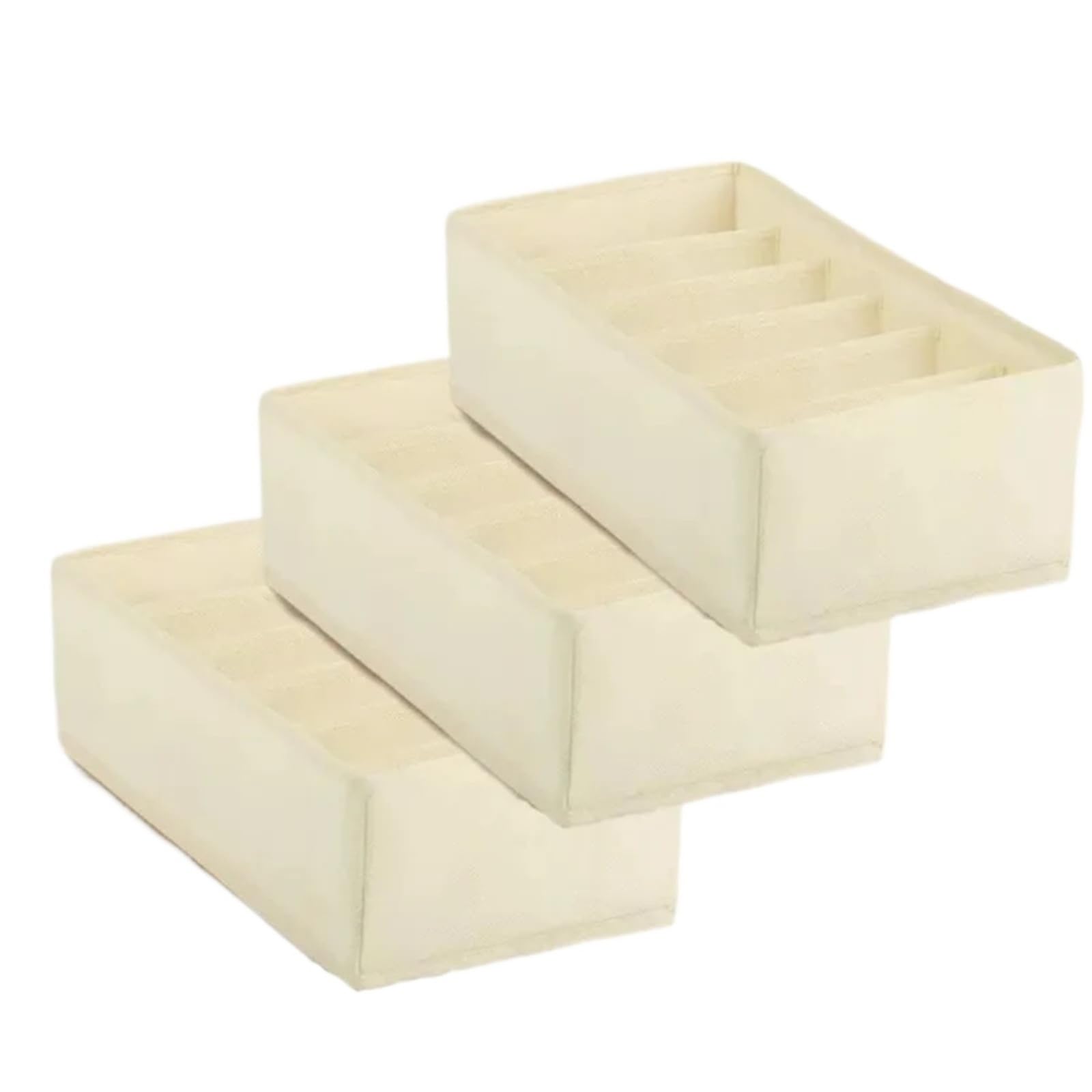 Unterwäsche-Organizer for Schrank und Schublade, Kleiderschrank, Kleidung, BH-Organizer(Yellow-6grids-3)