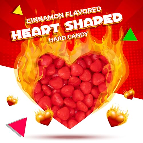 Cinnamon Imperial Hearts | 1 Pound Bag | Hard Candy