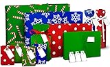 Christmas Gift Wrap |11 PC Set | - Gift Wraps, Wine Wraps, Gift Card Holders | Reusable Wrapping | Stretch Fabric & Eco Friendly, Great Idea