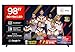 TCL 98Q8C 98 Zoll QD-Mini LED Fernseher, 4K HDR Premium 5000, ZeroBorder, Smart Google TV CrystGlow WHVA-Panel, Audio von Bang und Olufsen, 144Hz Motion Clarity Pro, Dolby Vision IQ und Atmos