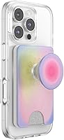Vista 2 de PopSockets Billetera Kick-Out para MagSafe, soporte ajustable, soporte magnético, arco iris - Aura