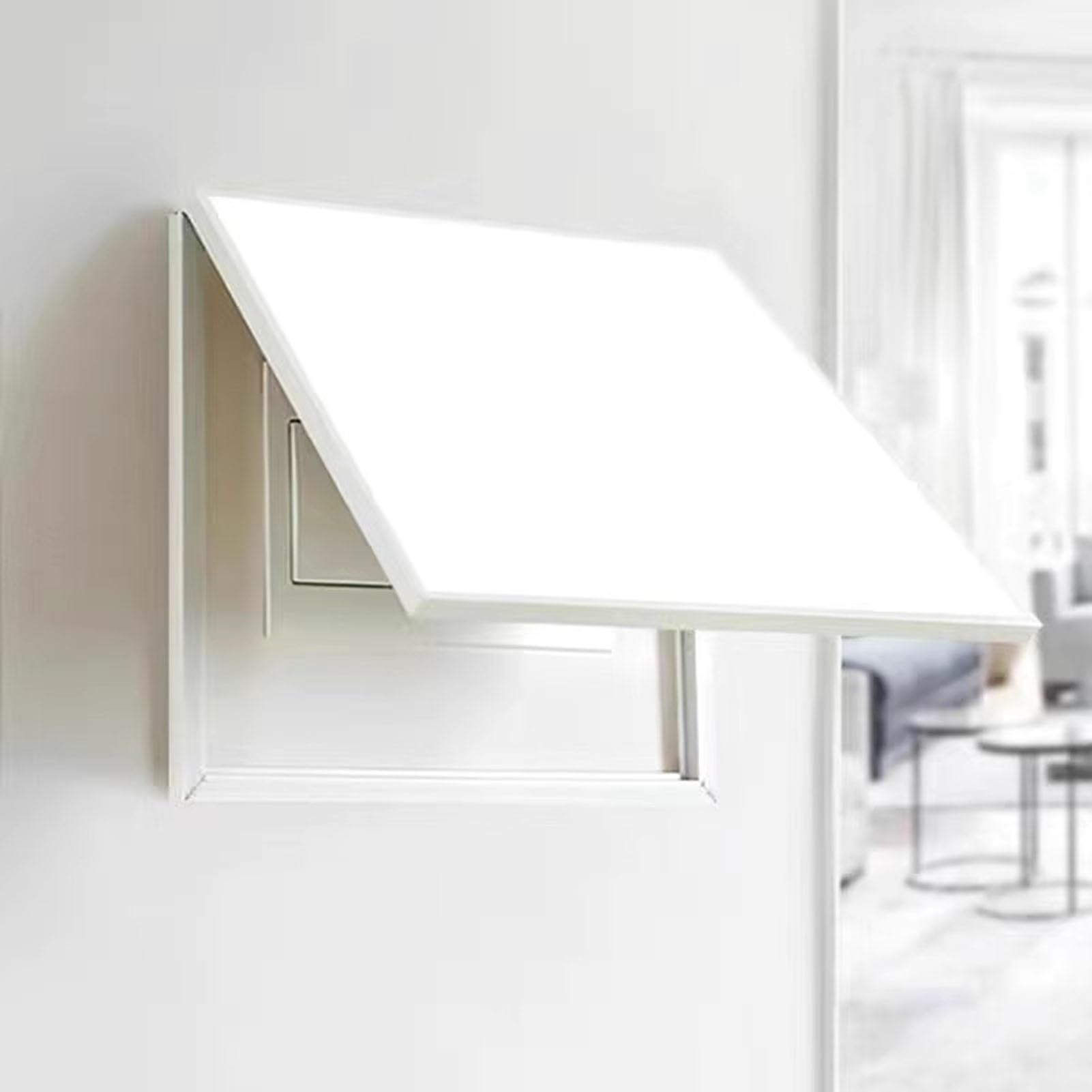 Tapa Cuadro electrico Cubierta Decorativa para Caja de Fusibles de 40, 50, 60, 70 y 80 cm, Panel Eléctrico Grande de Color Liso, Placa Interior para Caja de Interruptores(White,16x12in/40x30cm)