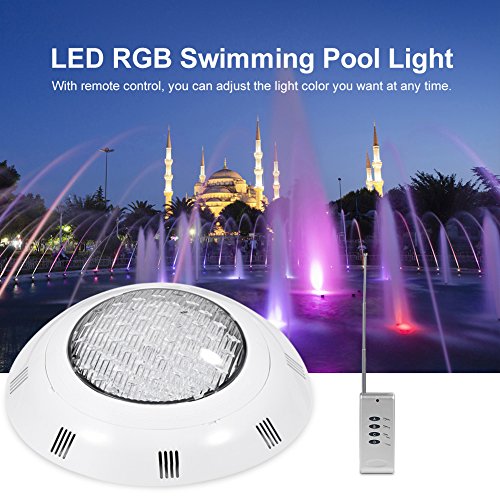 Luz LED RGB para piscina Luz impermeável LED RGB luz para piscina Luz brilhante com controle remoto