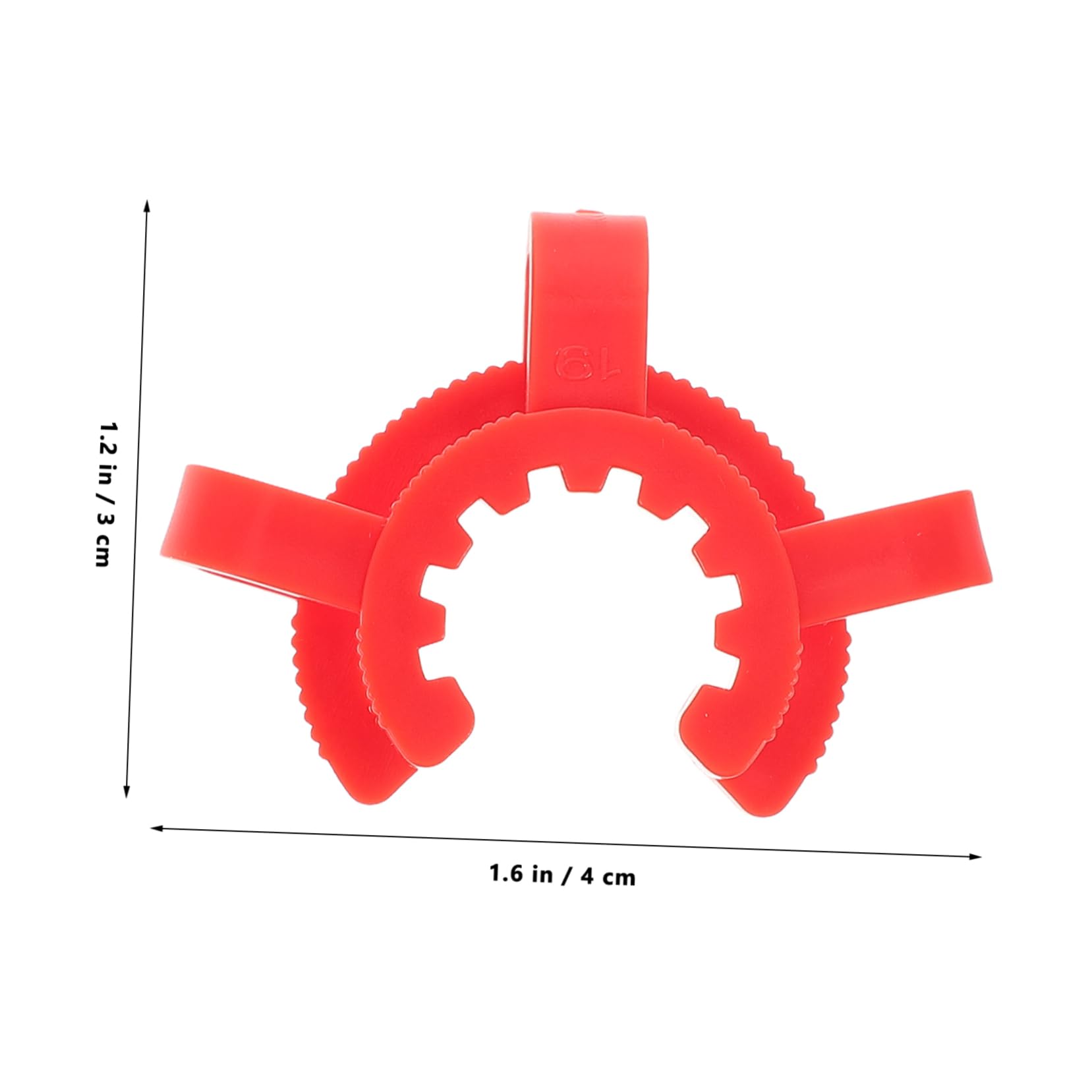 MAGICLULU Lot de 8 Clips pour Joints en Verre en Plastique Rouge Prise Ferme et Utilisation Polyvalente pour Montage en Laboratoire