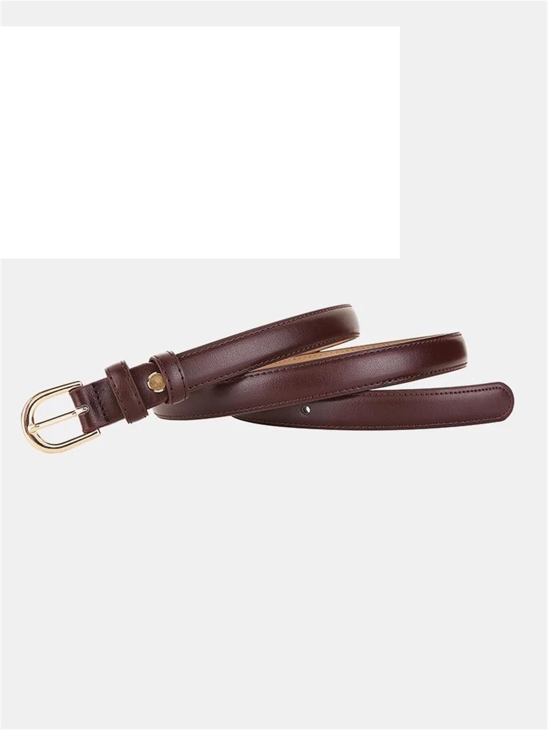 Cinturón de piel auténtica para mujer, correa ajustable con hebilla fina para pantalones vaqueros