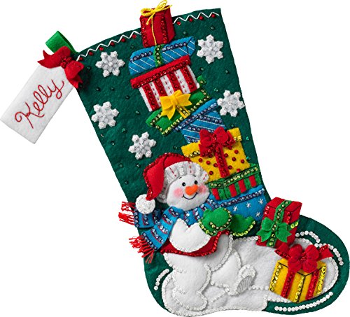 Bucilla Snowman with Presents Stocking Kit