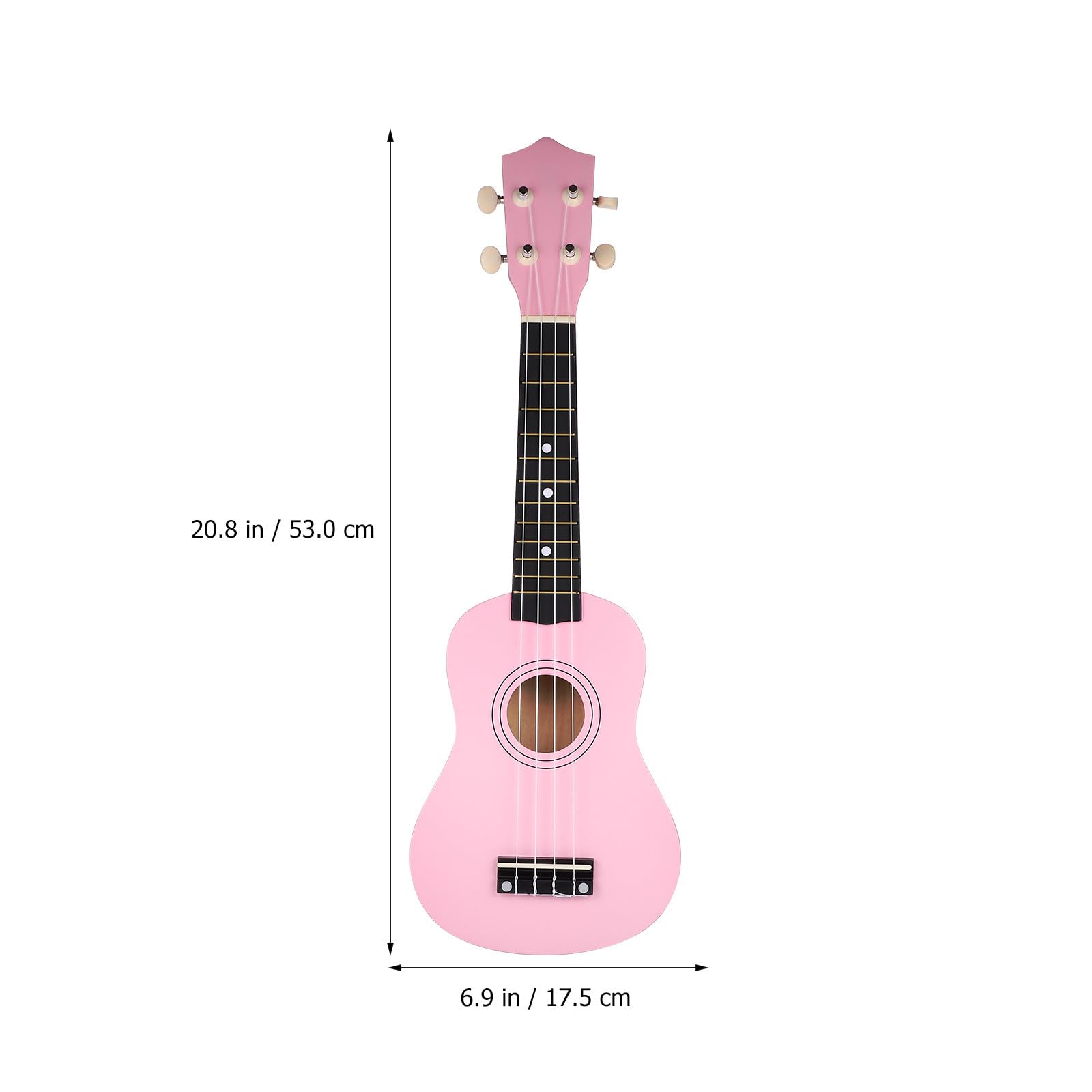 Ukelele de 21 Pulgadas Rosa para Principiantes y Niño Niña, Set