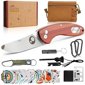 Kinder Outdoor Survival Kit mit Taschenmesser, Multitool, Feuerstarter, Kompass Paracord, Pfeife, Karabinern und Wasserdichter Tasche – Camping Abenteuer Set für Jungen und Mädchen