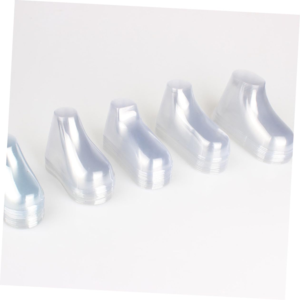 TOYANDONA Pvc Transparenter Schuhhalter 100 Stück für Babyschuhe und Socken