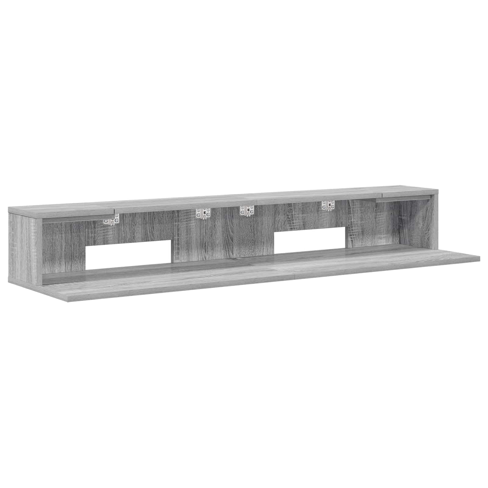 Keyboard-Schrank Holzwerkstoff 130 cm Sonoma-Grau