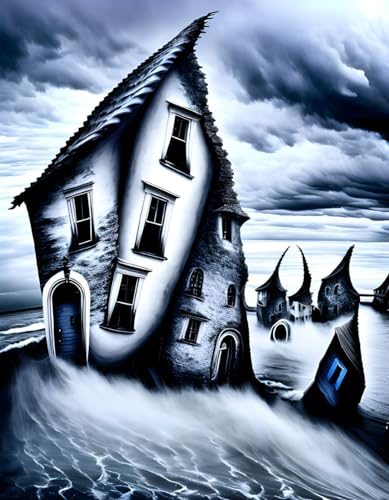 Art mural de prestige avec l'affiche sur toile SERENDIPITP Sea House