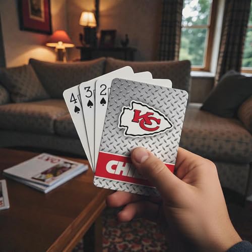 Mazo de naipes Kansas Chiefs (2 mazos) miniatura 5