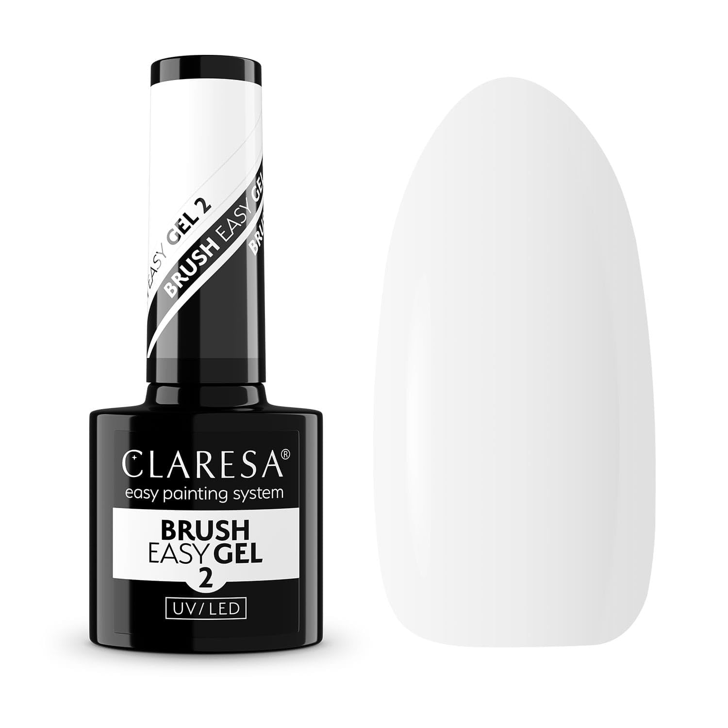 Claresa Easy Brush Żel Do Paznokci w Pędzelku 2 Półtransparentny Mleczny 5g