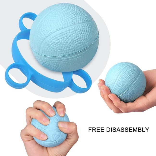 Finger Exercise Ball, Finger Strengthener Training Squeeze Ball Silicone Finger Stretcher Hand Grip Strength Training Ball Forearm Wrist Stress Relief Physical Therapy Hand Strength Exerciser