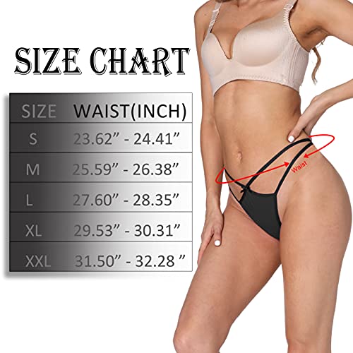 Psefnagx Sexy Thongs For Women Varity Of T-Backs Sexy Underwear 5 Pcs Of G Strings Cotton Undies Panties Tanga Size Large #TOP6