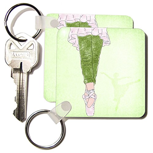 Porte-clés danseuse de ballet 3drose cadeau idéal passionnés danse