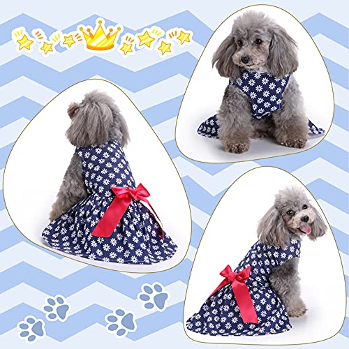 4 Pieces Cute Dog Dress Breathable Pet Clothing with Elegant Ribbon Pet Apparel for Puppy Dogs and Cats on Wedding… - Image 5