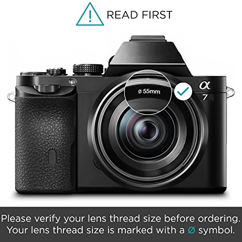 55mm Professional UV CPL ND4 Lens Filter and Close-Up Macro Accessory Kit for Lenses with a 55mm Filter Size - Thumbnail 4