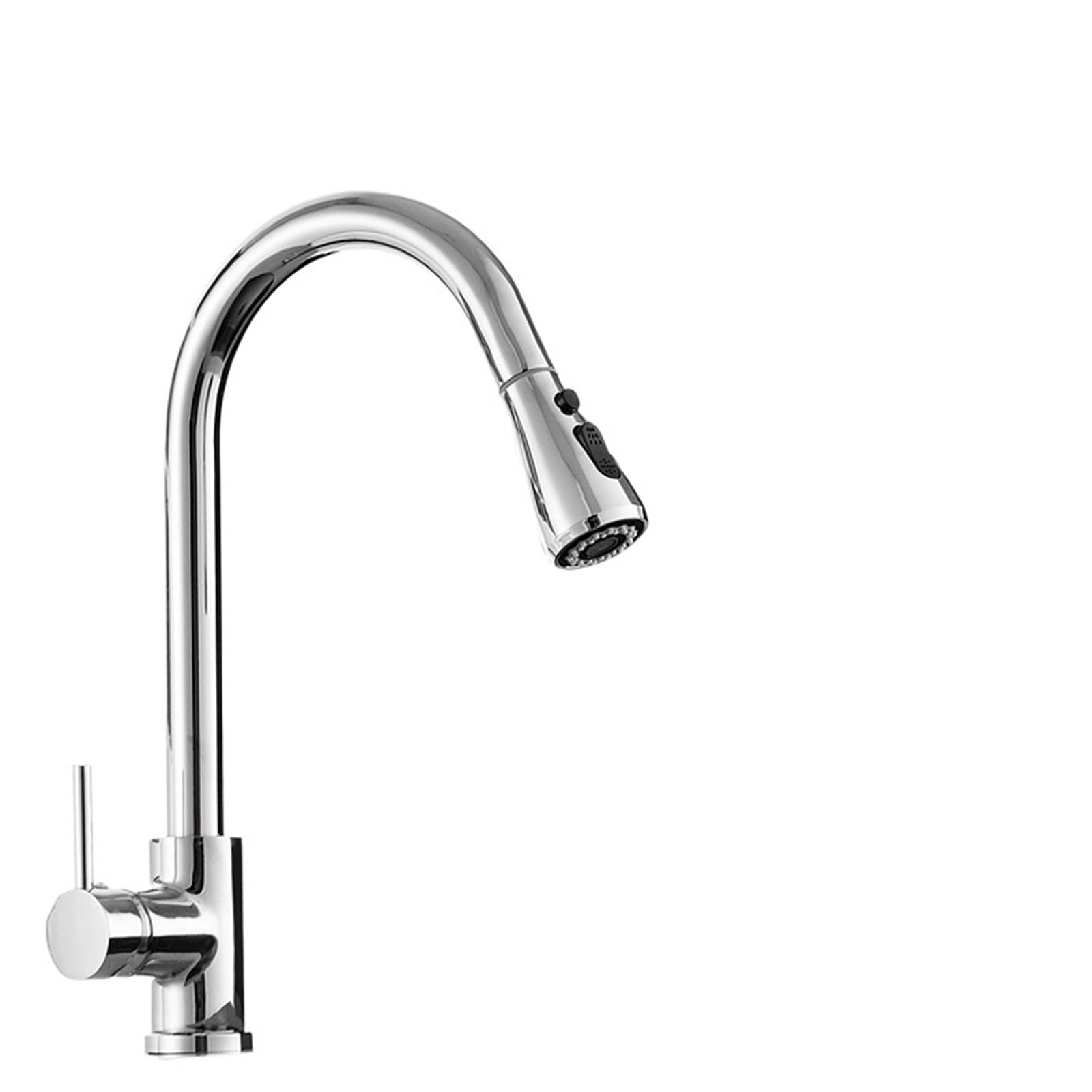 Dsfihjo Color4 Taps With Pull Out Sprayer Pull Out Kitchen Faucet Silver Single Handle Nickel Tap Hole Swivel Sprayer Water Mixer(Color4)