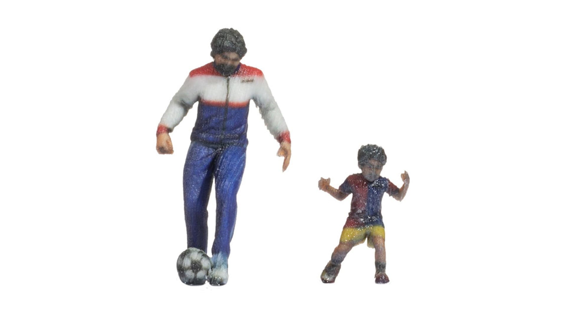 NOCH H0 Figures "Football" with Modeled Figures in H0 for Realistic Dioramas