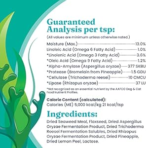Solid Gold Seameal Cat Dog Food Topper Kelp Powder Dog Cat Multivitamin Omega 3 Digestive Enzymes for Skin Coat Gut + Immune Support 1 Lb Cucciolini Doodles Solid gold seameal cat dog food topper kelp powder dog cat multivitamin omega 3 digestive enzymes for skin coat gut + immune support 1 lb cucciolini doodles