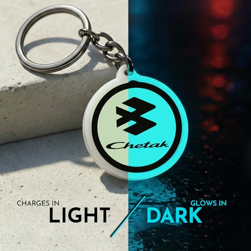 Image of Mi Glow Store Glow in Dark Keychain for Bike Men | Gift for Man | Bike Accessories | Charges in Light Glows in Dark | Key chain for Bike