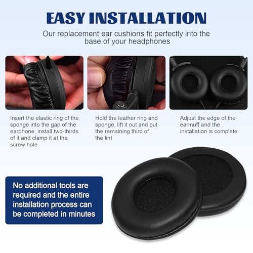 Image of MDR-NC7 Replacement Ear Pads Compatible with Sony MDR-NC6, MDR-NC7, MDR-NC8 Headphones, for AKG K518, K518DJ, K81, K518LE,K67, K618, K619 Headset, Headphones Earpads Replacement