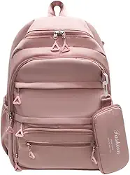 Mochila Versátil Unissex Escolar Trabalho e Dia a Dia - Design Moderno Mochila Escolar Feminina Masculina Tactel Notebook Juvenil Acompanha Estojo