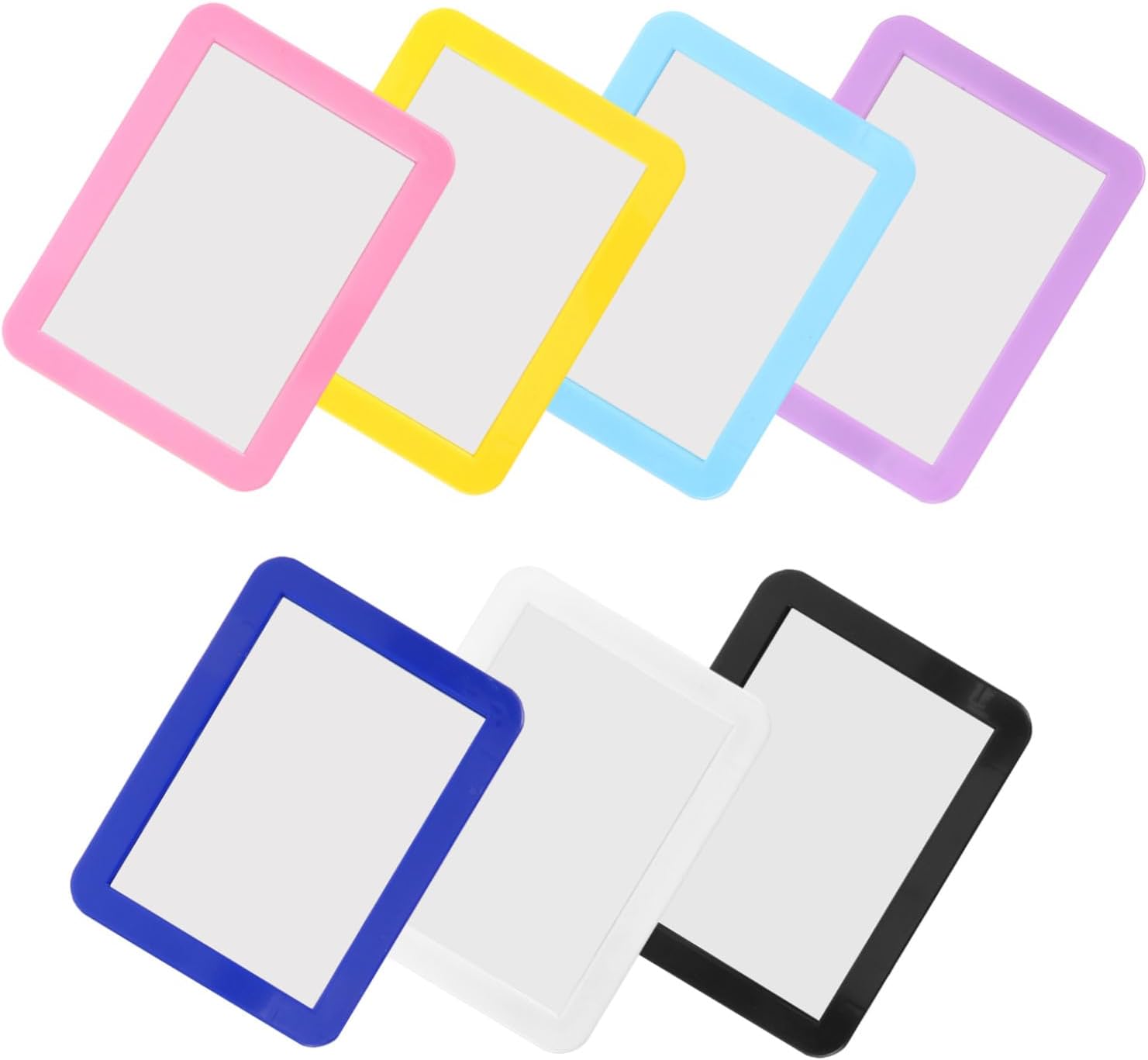 7pcs 6x4 Inch Magnetic Locker Mirror Set for Shatterproof Safety Mirror with Rounded Corners for School Lockers Bathroom Preschool and Vanity Use