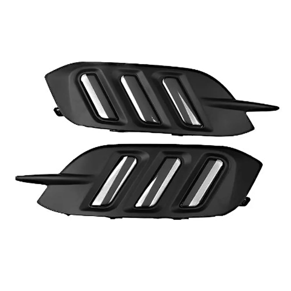 MACHSWON LED Bumper Reflector Lights, Rear Bumper Reflector Light Lamp Replacement, Red Light, 2016-2018 Compatible with Honda Civic, Smoke Lens