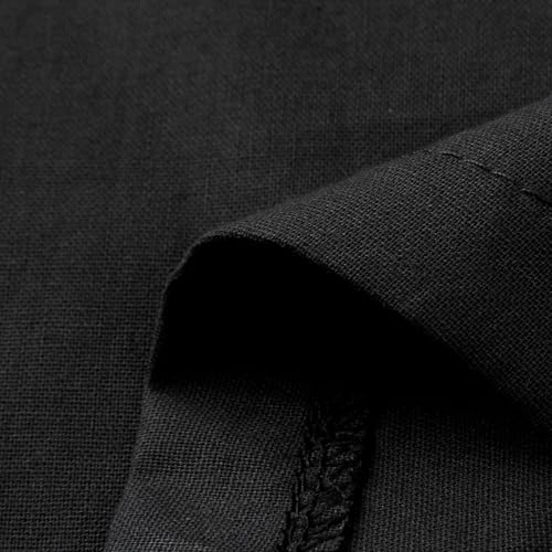 Fxbar Muslim Thobe for Men Kaftan with Pocket Stand Collar Long Gown Mens Short Sleeve Arab Thobe Islamic Thobe2